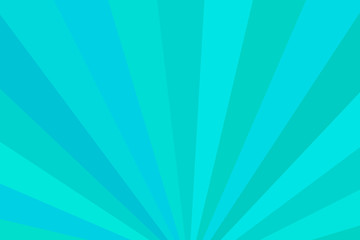 Blue and green rays. Radial rays abstract background. Colorful background for your design.