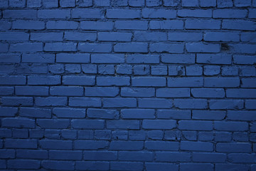 Blue brick wall background