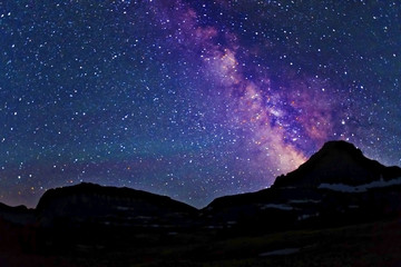 Obraz na płótnie Canvas Glacier Milky Way