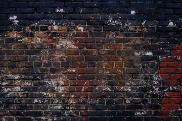 Door stickers Brick wall Grunge brick wall background