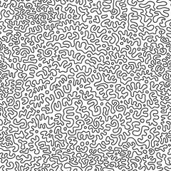 Brain Coral Doodle Drawing Seamless Abstract Background Pattern Tile