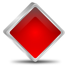 blank Button - 3D illustration