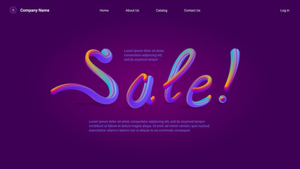 Landing Page Sale