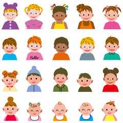 子供　顔　アイコン