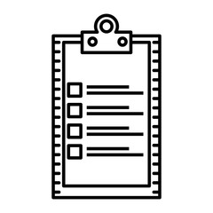 checklist clipboard isolated icon