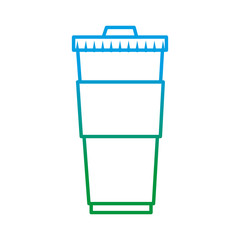 coffee drink in plastic container