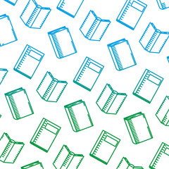 pile text books isolated icon