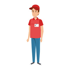 delivery worker avatar character