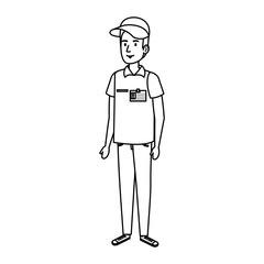 delivery worker avatar character