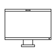 computer monitor isolated icon