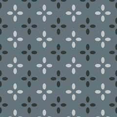 Japanese cross flower vintage pattern