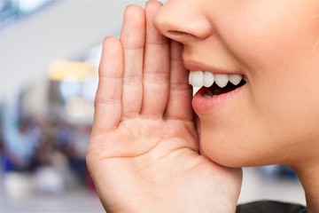 Close up portrait of a smiling skin