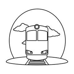 train transport on the rail