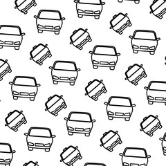 taxi and cars pattern