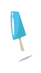 Flat design of ice cream.Cartoon style.