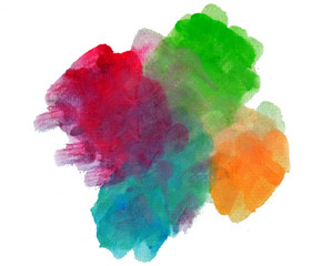 Abstract hand painted watercolor background..