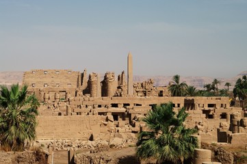 Fototapeta premium Temple of Karnak in Luxor, Egypt.Luxor is an Egyptian city,the place where there was capital Thebes of Egypt in the ancient times, now many remains stay.