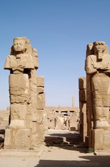 Temple of Karnak in Luxor, Egypt.Luxor is an Egyptian city,the place where there was capital Thebes of Egypt in the ancient times, now many remains stay.