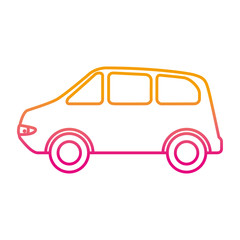 car vehicle isolated icon