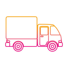 delivery service truck isolated icon