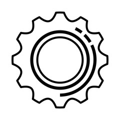 gear machinery isolated icon