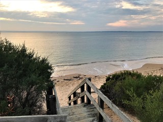 Steps Down to Beach on Phillip Island, Australia