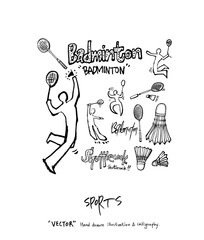 스포츠 포스터 / 손으로 그린 스포츠 그림
