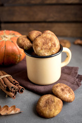 Pumpkin Snickerdoodle Cookies