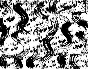 White and black grunge pattern. Background. Brush. Vector.