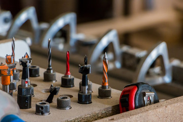 Furniture production. Woodworking equipment, raw materials and tools