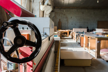 Furniture production. Woodworking equipment, raw materials and tools