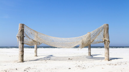 Obraz premium Fishnet on a beach