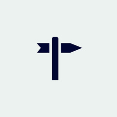 highway sign icon, vector illustration. flat icon