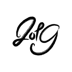 2019 hand written lettering. Golden acrylic numbers. Happy New Year card with brush stroke