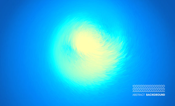 Deep blue underwater background. Modern screen design for mobile app and web design. Vector illustration.