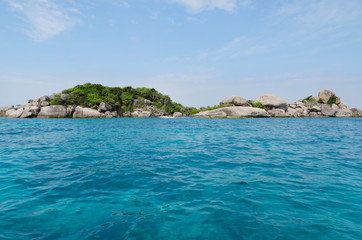 tropical Island and beautiful seascape at Similan island, Thailand.