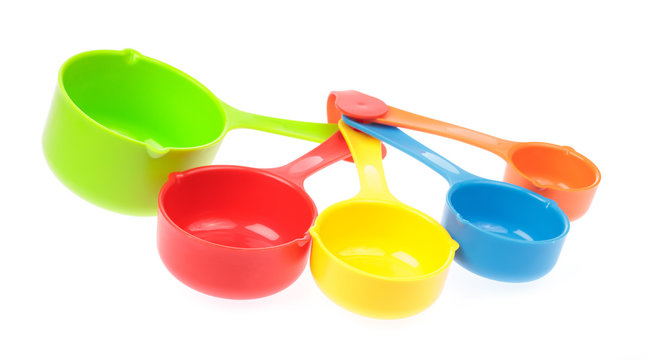 plastic scoop isolated on white background