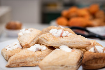 Finger food ready on a dish for party or events