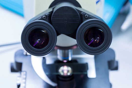 Eye microscope for diagnostic disease in laboratory, Concept science and Technology