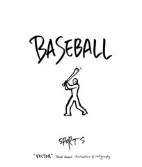 스포츠 포스터 / 손으로 그린 스포츠 그림