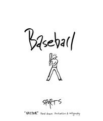 스포츠 포스터 / 손으로 그린 스포츠 그림