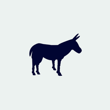 donkey icon, vector illustration. flat icon