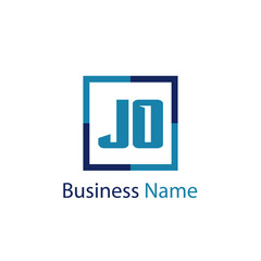 Initial Letter JO Logo Template Design