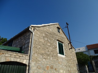 Bol, Insel Brac, Kroatien, Dalmatien, Adria, Steinhäuser