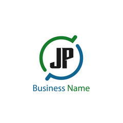 Initial Letter JP Logo Template Design