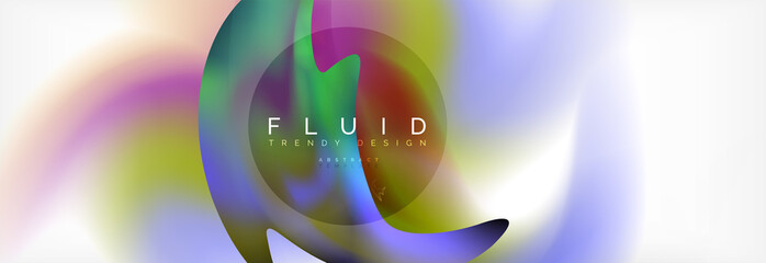 Abstract background holographic liquid colors design