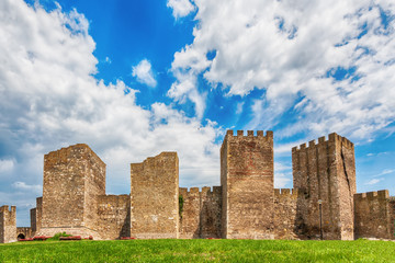 Smederevo Fortress, Serbia, 7/8/09 - European mid-century fortress
