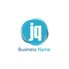 Initial Letter JQ Logo Template Design