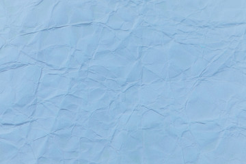 Blue crumpled paper