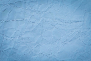 Blue crumpled paper